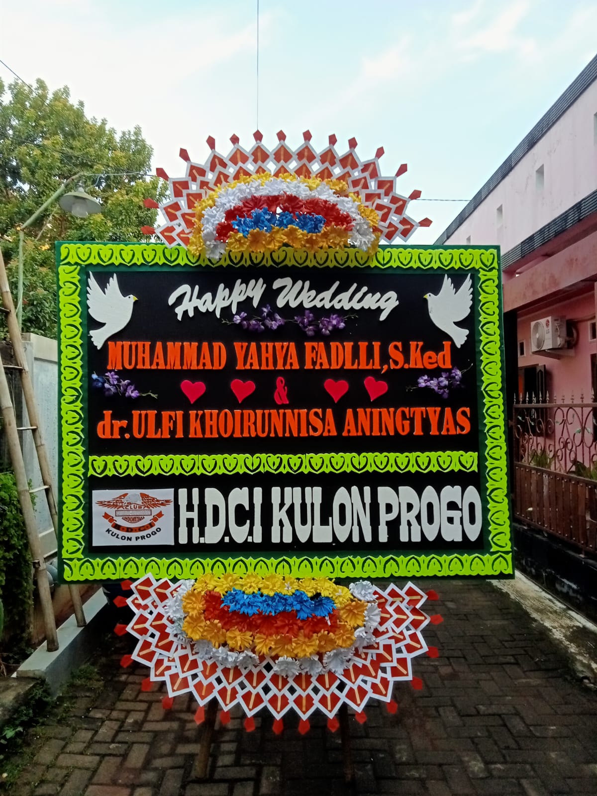 Papan Bunga Wedding 02