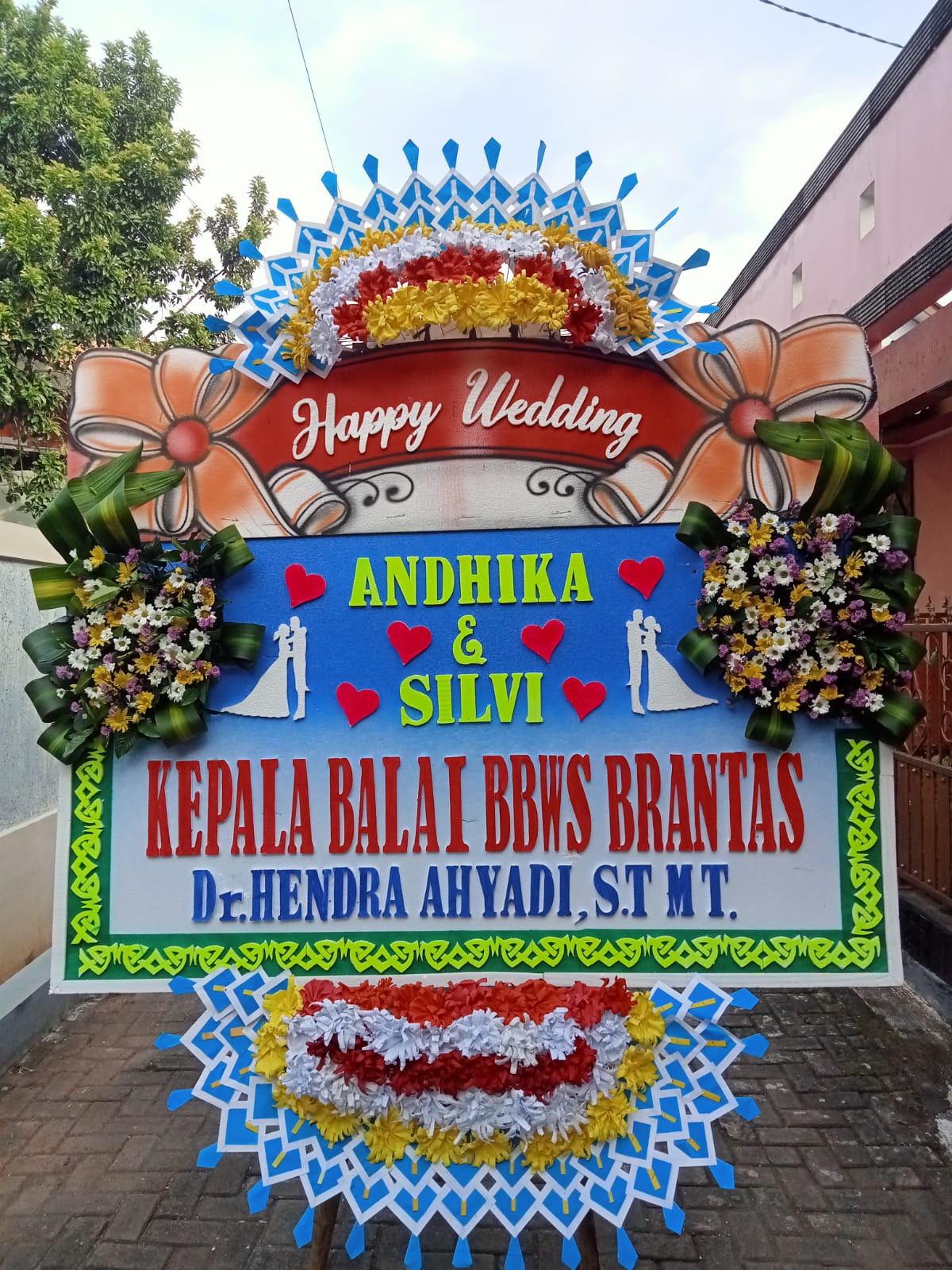 Papan Bunga Wedding 03