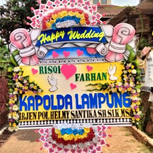 Papan Bunga Wedding 07