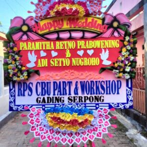 Papan Bunga Wedding 08
