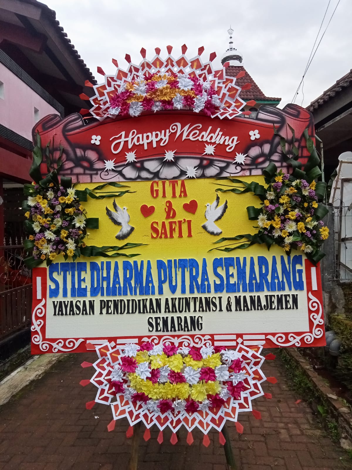 Papan Bunga Wedding 10