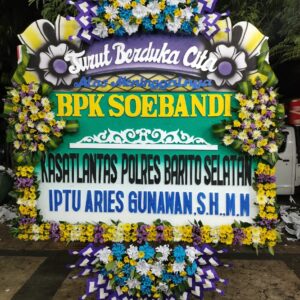 Papan Bunga Duka Cita 017