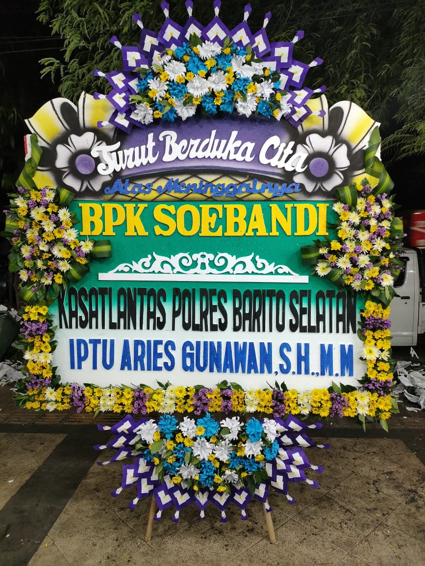 Papan Bunga Duka Cita 017